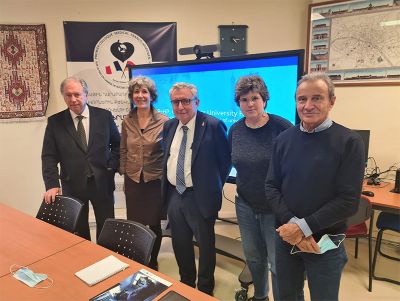 El Rector se reunió con directivos de la Delegación de Relaciones Internacionales de la Assistance Publique-Hôspitaux de Paris