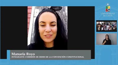 La abogada y convencional constituyente por el distrito 23, Manuela Royo.