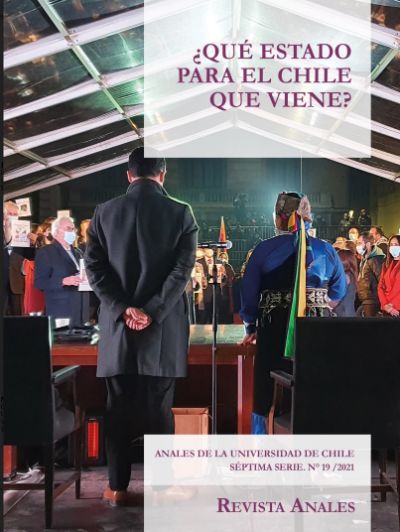 La portada de revista Anales "¿Qué Estado para el Chile que viene?" con una de las fotos que se ha vuelto icónica sobre el inicio del proceso constituyente.