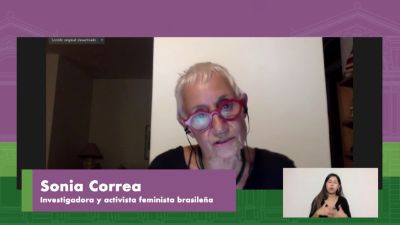La investigadora y activista brasileña Sonia Correa.