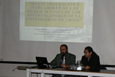 Leonardo Reyes, de la VID, expuso sobre indexación y publicaciones ISI.