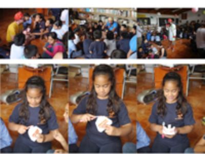Niños y niñas de 1º a 4º básico de los tres colegios que imparten educación básica en la Isla, participaron de esta iniciativa.