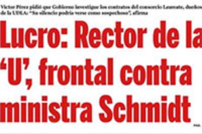 Entrevista al Rector Víctor Pérez Vera publicada por La Segunda, el 17 febrero de 2014.