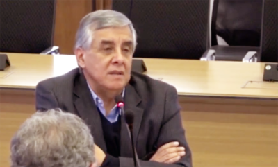 Sergio Lavandero en debate Senado Universitario