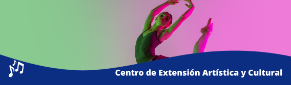 Foto de una bailarina con el título "Centro de extensión artística y cultural"