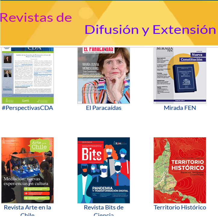 Nuevo Portal de Revistas de Difusión y Extensión