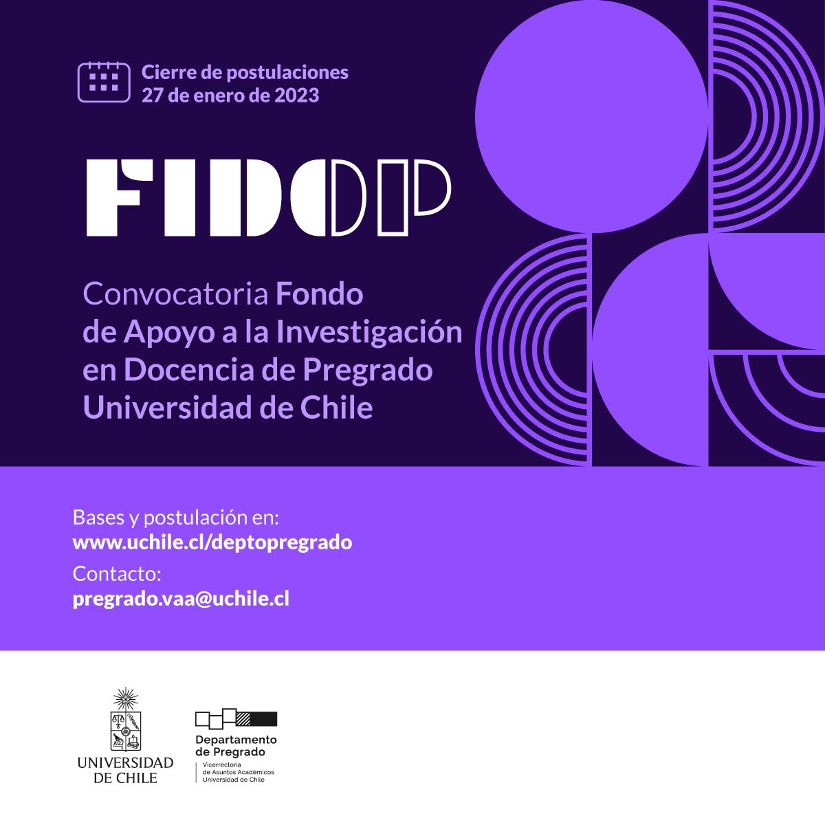 Fondo de Incentivo a la Investigación en Docencia de Pregrado (FIDOP) 2023
